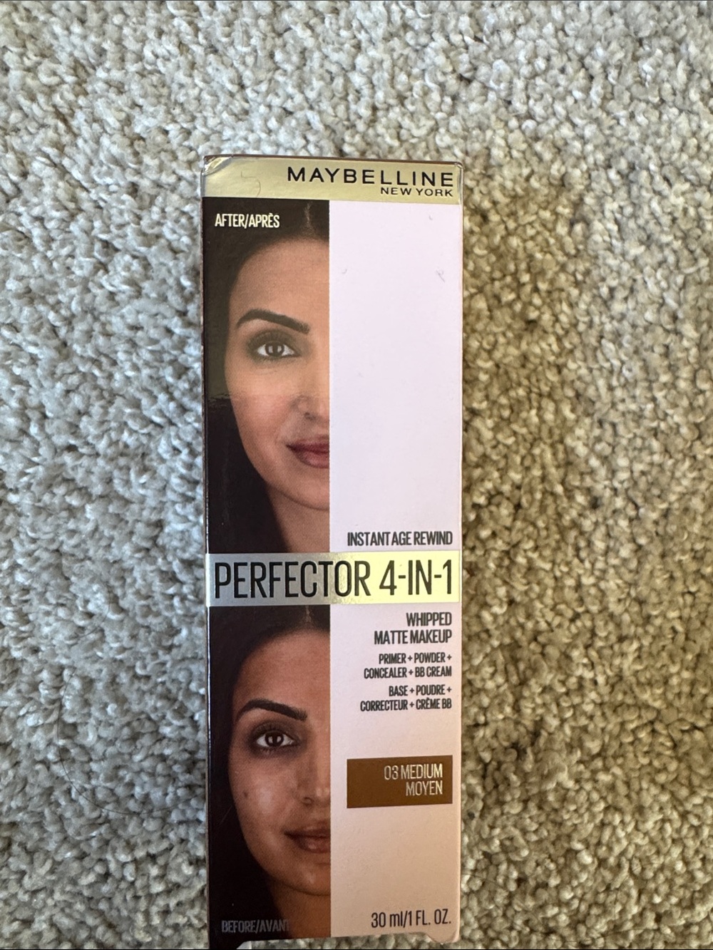 Maybelline Perfector 4-in-1 Whipped Matte Makeup - Medium (Cream/Tan) -03 medium